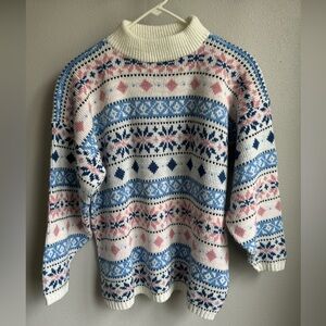 VTG CROQUET CLUB Knit Sweater MADE IN USA Size Large